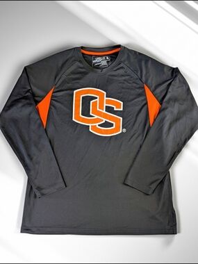 Campus Heritage Oregon State Beavers Long Sleeve Shirt XL Black Orange NCAA